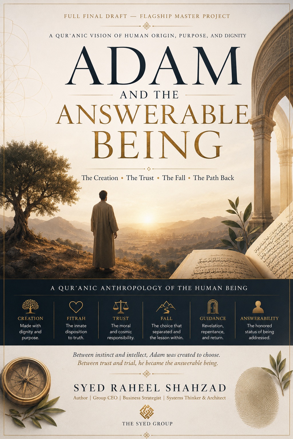 Adam and the Answerable Being by Syed Raheel Shahzad book cover