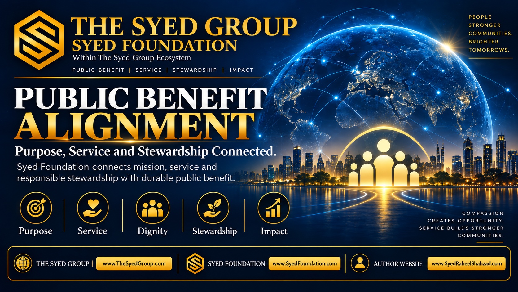 The Syed Group Strategic Alignment in Public Benefit: How Syed Foundation Connects Purpose, Service and Stewardship — The Syed Group corporate featured image for Syed Foundation